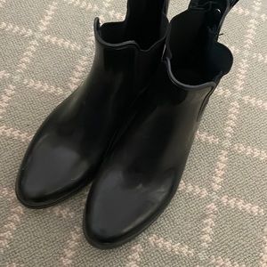 Sam Edelman black rain booties